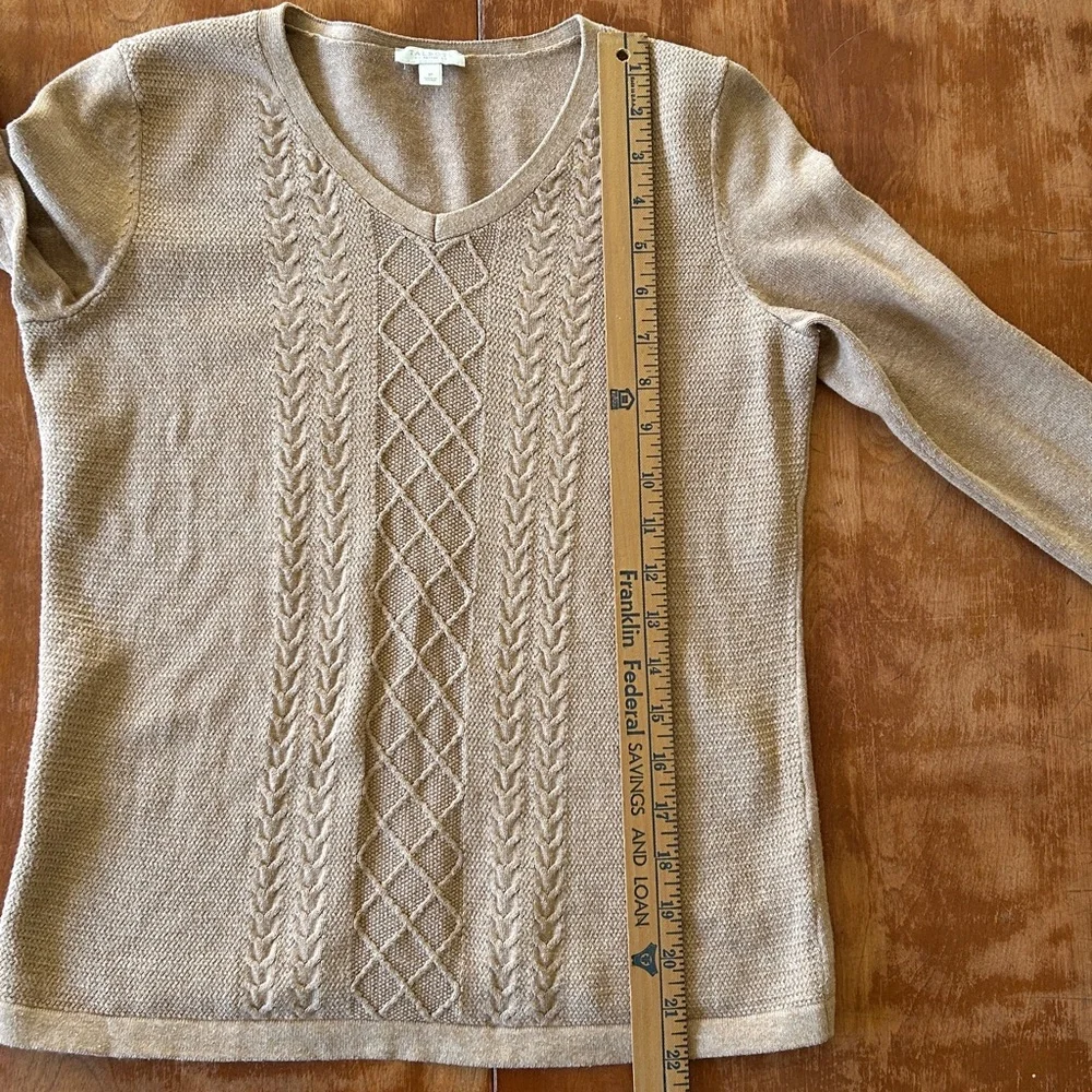 Talbots Petite Camel Sweater size P - Picture 7 of 8